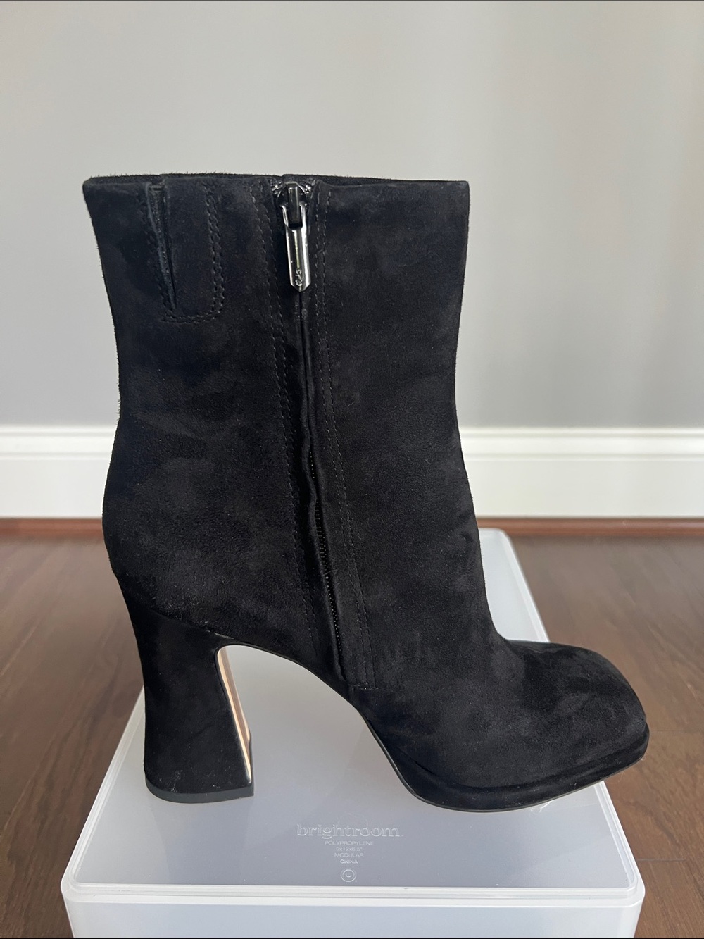 Sam Edelman Jaye Black Suede Ankle
Booties - Picture 6 of 14